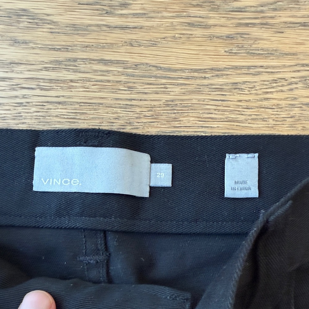 Vince Charcoal Black Trousers